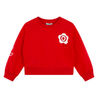 Sweatshirt em molet&atilde;o algod&atilde;o KENZO KIDS 
                    GIRL