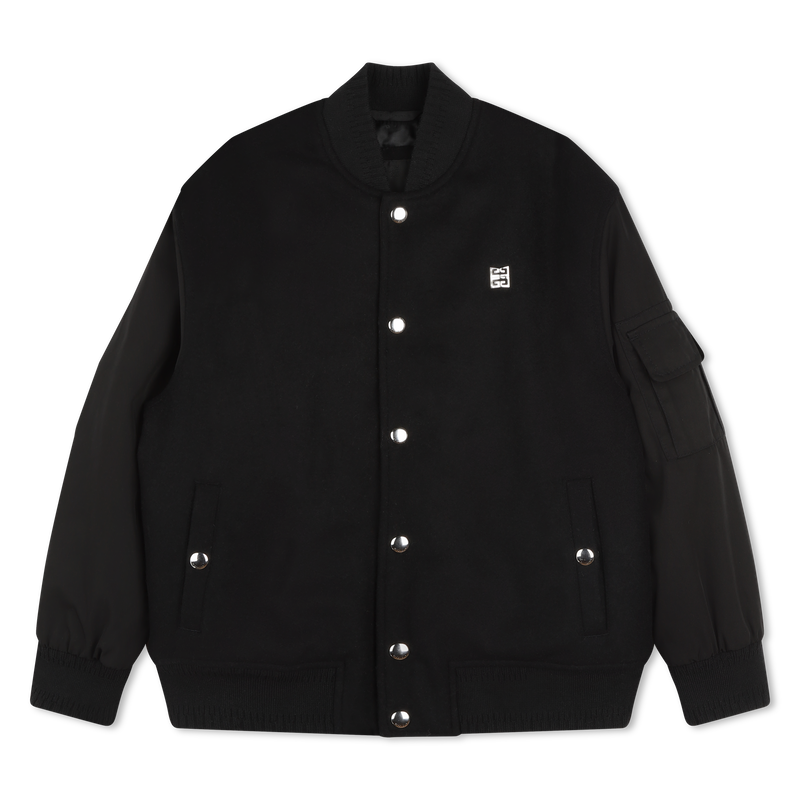 Casaco bi-matéria base bordada GIVENCHY 
                    BOY