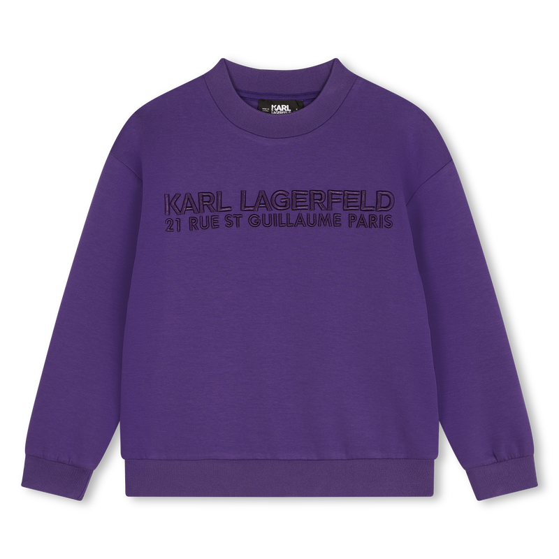Embroidered Sweatshirt KARL LAGERFELD KIDS 
                    BOY