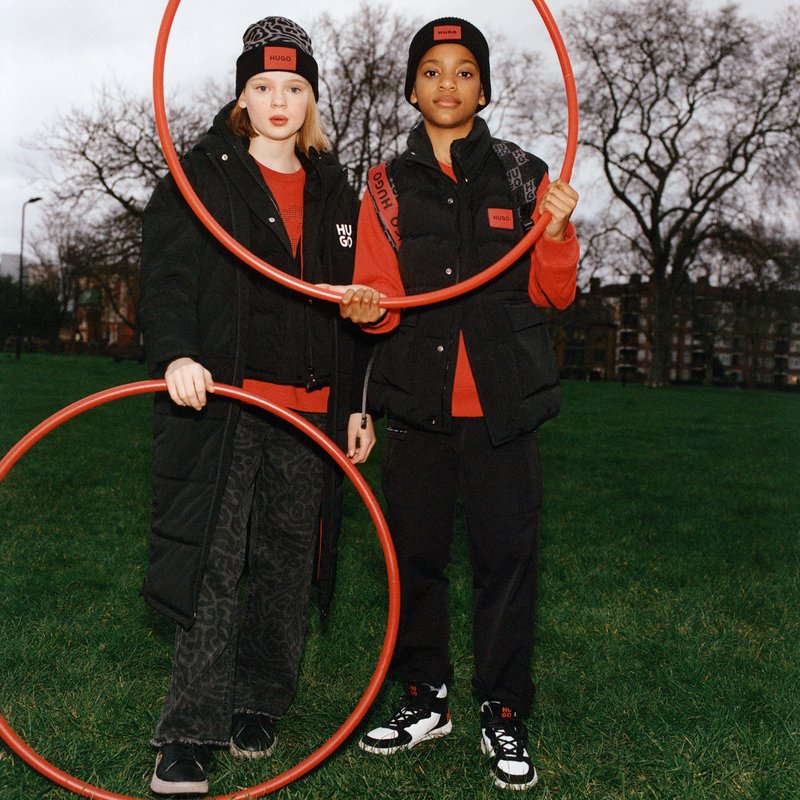 Gorro de malha jacquard HUGO 
                        GIRL