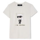 Camiseta de mangas curtas KARL LAGERFELD KIDS 
                    MENINA