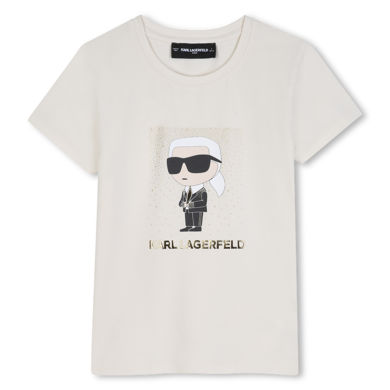 Camiseta de mangas curtas KARL LAGERFELD KIDS 
                        MENINA