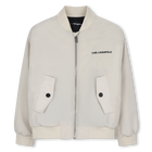 Jaqueta bomber de tecido KARL LAGERFELD KIDS 
                    BOY