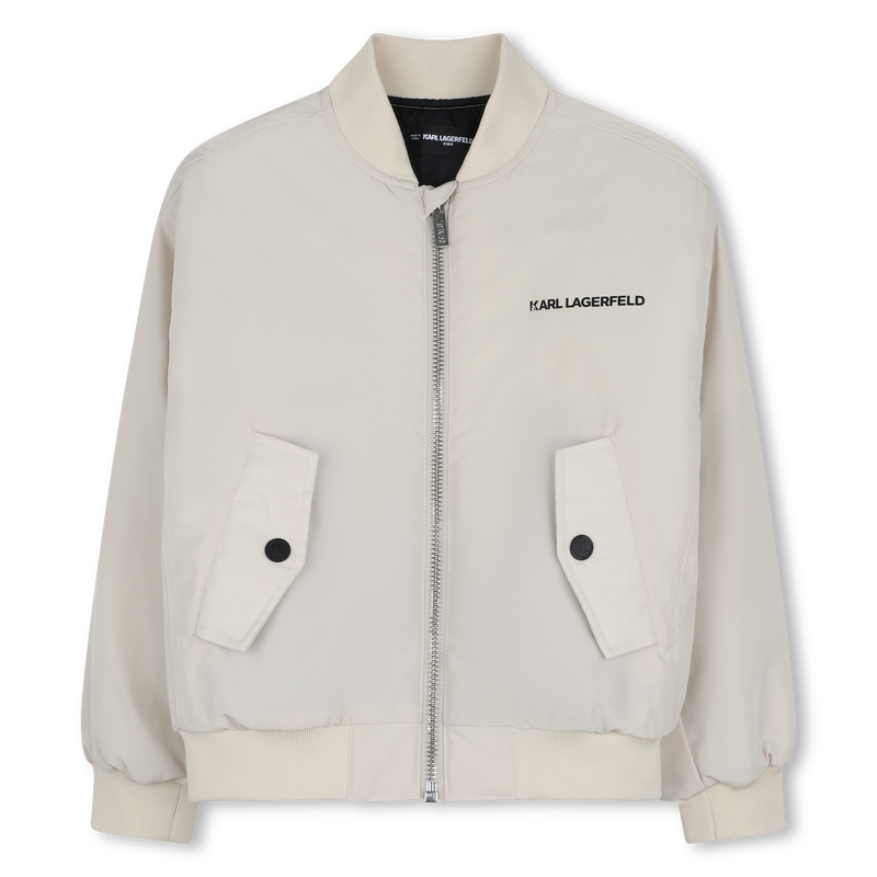 Jaqueta bomber de tecido KARL LAGERFELD KIDS 
                        BOY