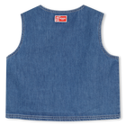 Casaco denim sem mangas KENZO KIDS 
                    GIRL