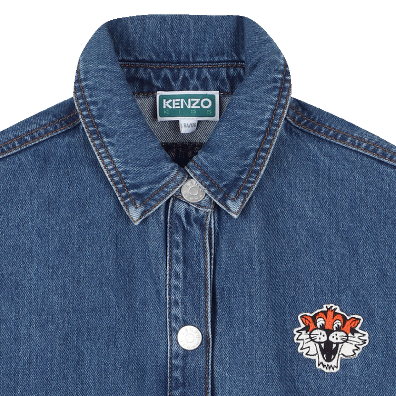 Camisa jeans de algod&atilde;o KENZO KIDS 
                        BOY