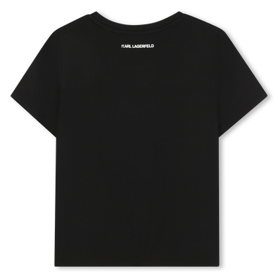 T-shirt de manga curta KARL LAGERFELD KIDS GIRL