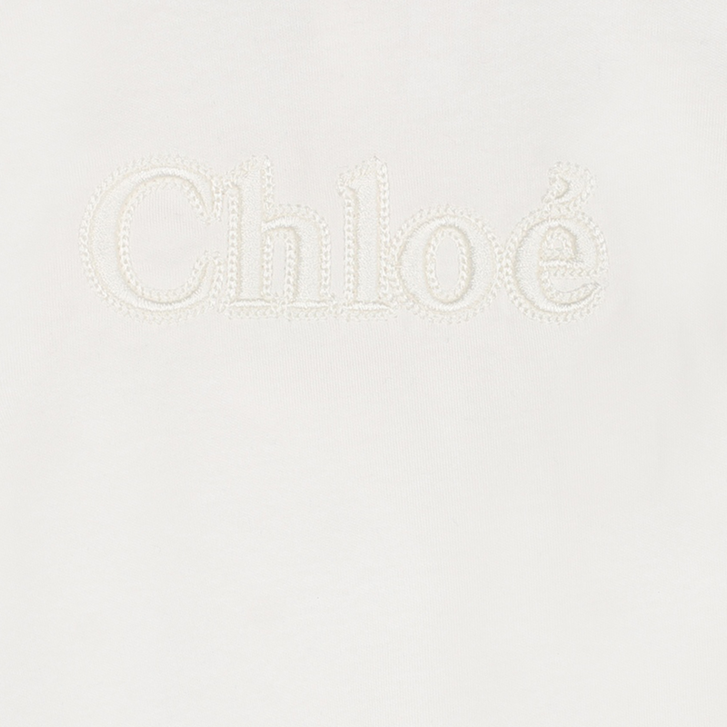 T-shirt bordada molas pressão CHLOE 
                    GIRL