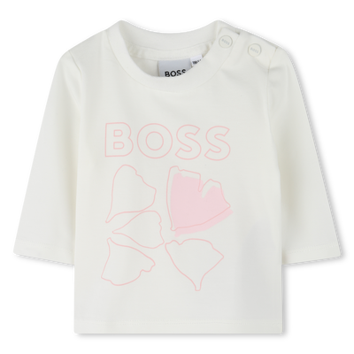 T-shirt estampado de pétalas BOSS GIRL