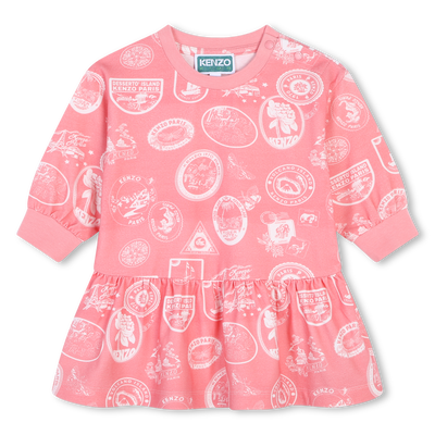 Vestido de manga comprida KENZO KIDS GIRL