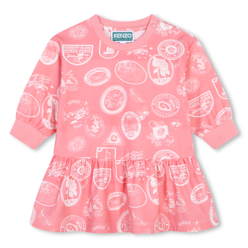 Vestido de manga comprida KENZO KIDS 
                        GIRL