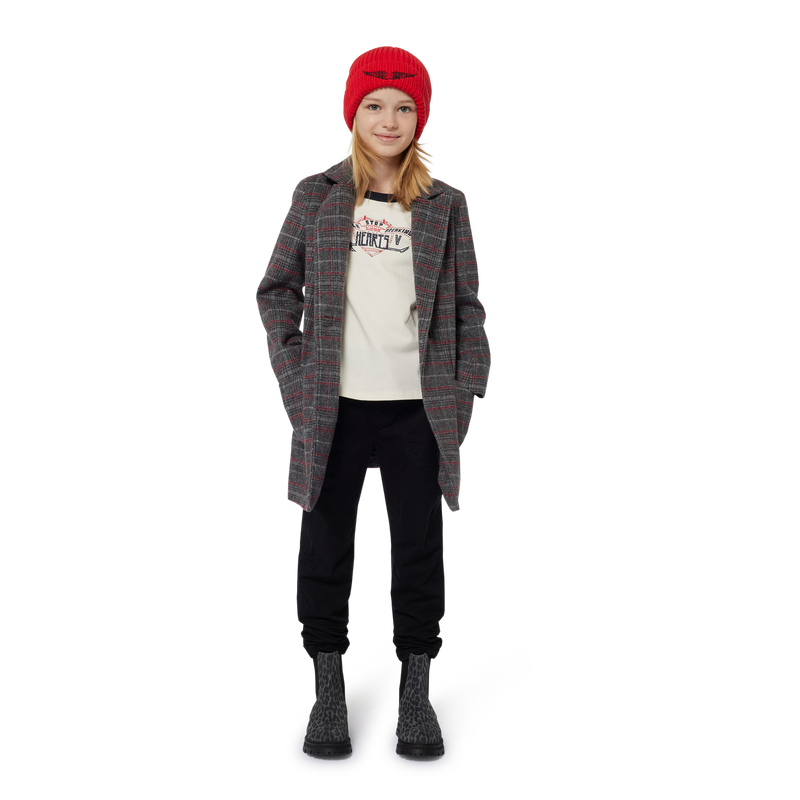 Checked Pattern Coat ZADIG & VOLTAIRE 
                    GIRL