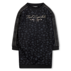 Vestido de manga comprida KARL LAGERFELD KIDS 
                    GIRL