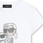 T-shirt de manga curta KARL LAGERFELD KIDS 
                    GIRL