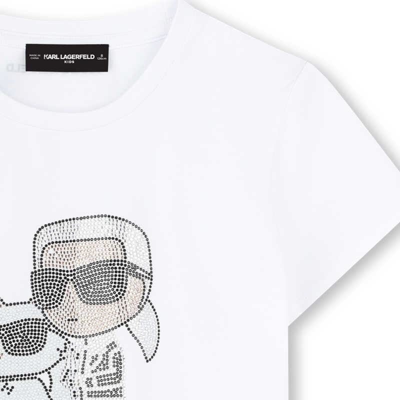 T-shirt de manga curta KARL LAGERFELD KIDS 
                        GIRL