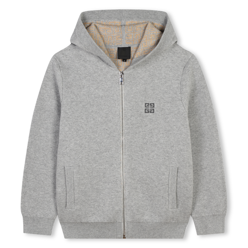 Cardigã com capuz GIVENCHY 
                    BOY
