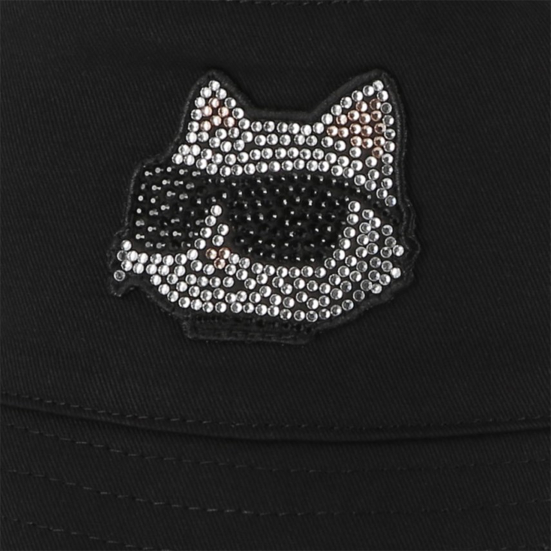 Bob de algod&atilde;o de abas longas KARL LAGERFELD KIDS 
                        GIRL