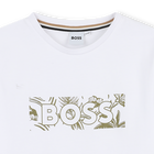 T-shirt manga curta em algod&atilde;o BOSS 
                    BOY