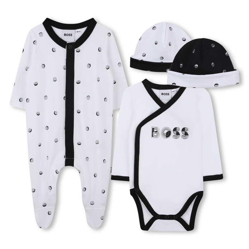 Conjunto de pijama, body e chapéu BOSS 
                    BOY