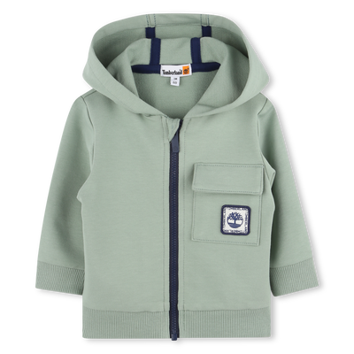 Hooded fleece cardigan TIMBERLAND BOY