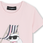 T-shirt de manga curta KARL LAGERFELD KIDS 
                    GIRL