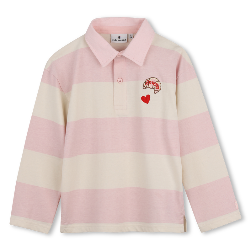 Polo de mangas longas KIDS AROUND 
                        GIRL
