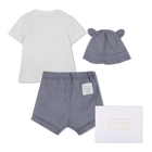 Conjunto de t-shirt, bucket hat e cal&ccedil;&otilde;es KENZO KIDS 
                    BOY