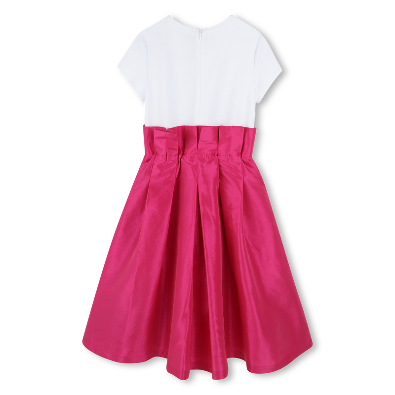 Vestido de cerim&oacute;nia em tafet&aacute; KARL LAGERFELD KIDS 
                        GIRL