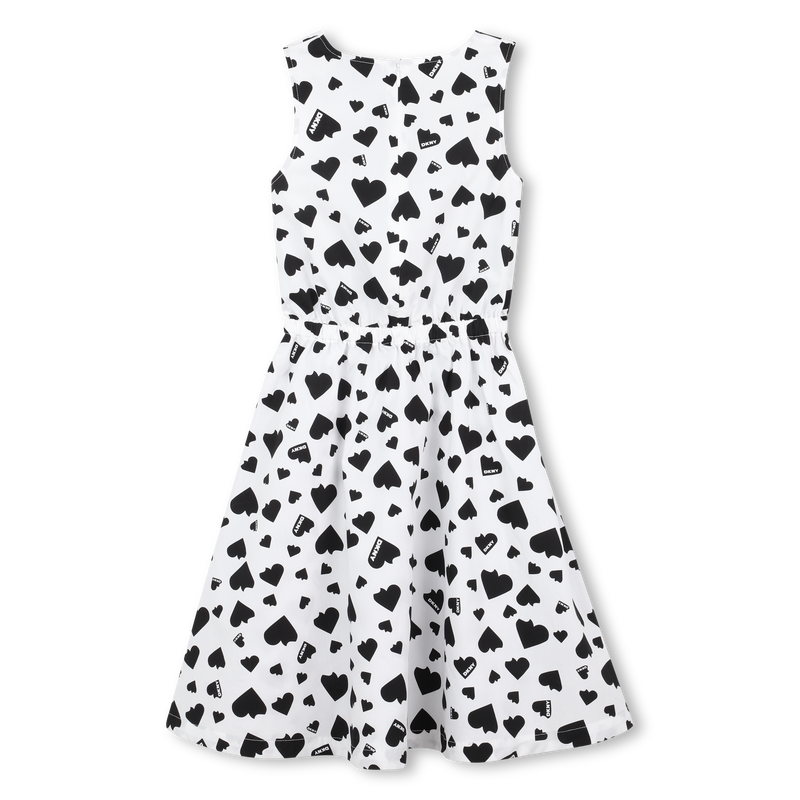 Vestido estampado em algod&atilde;o DKNY 
                        GIRL