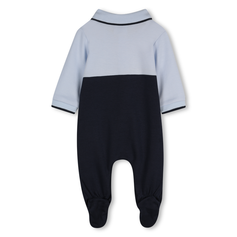 Pijama tricolor com gola polo BOSS 
                        BOY