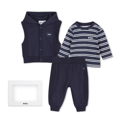 Conjunto de cal&ccedil;a, cardig&atilde; e camiseta BOSS BOY