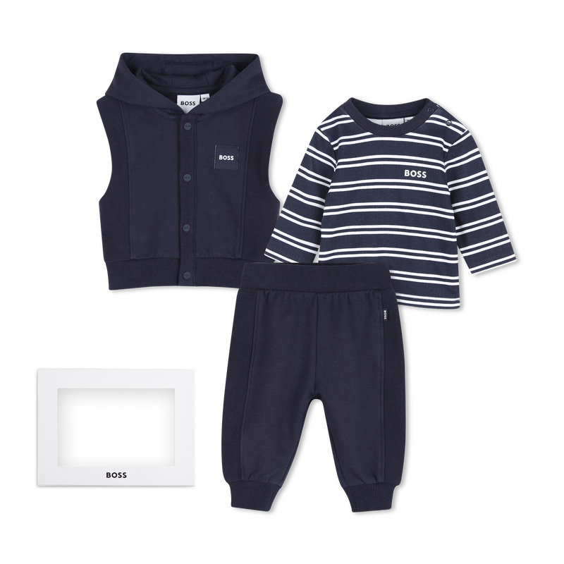 Conjunto de cal&ccedil;a, cardig&atilde; e camiseta BOSS 
                        BOY