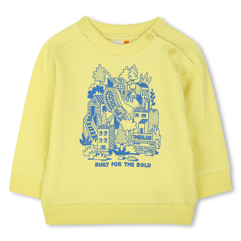 Sweatshirt em molet&atilde;o TIMBERLAND 
                        BOY