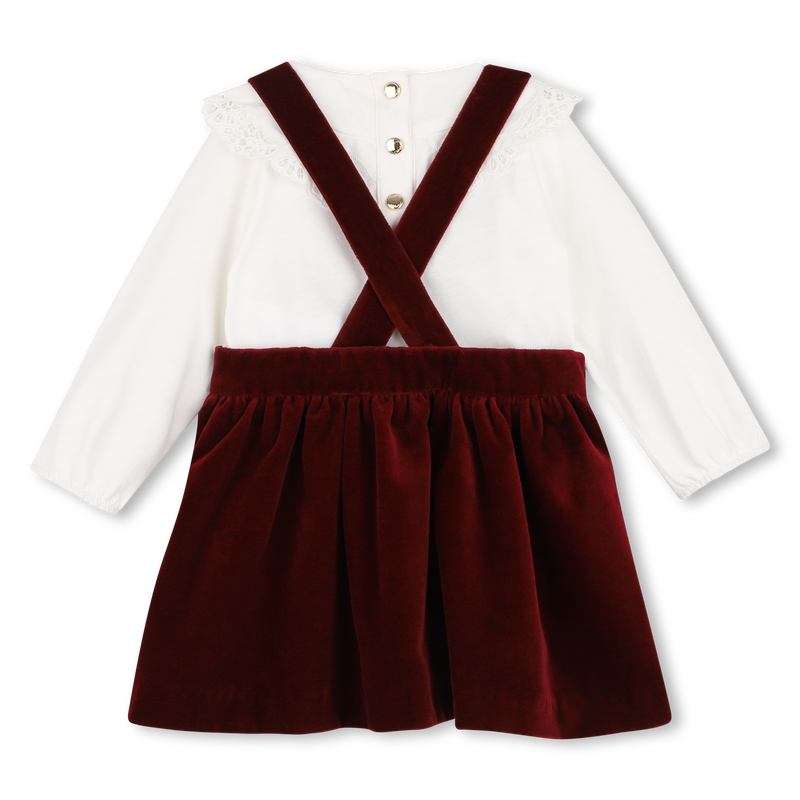 Conjunto vestido e camiseta CHLOE 
                        MENINA