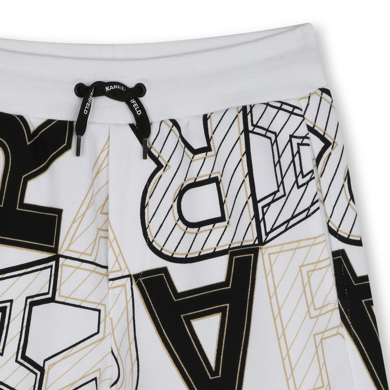 Bermuda estampada de algod&atilde;o KARL LAGERFELD KIDS 
                        BOY