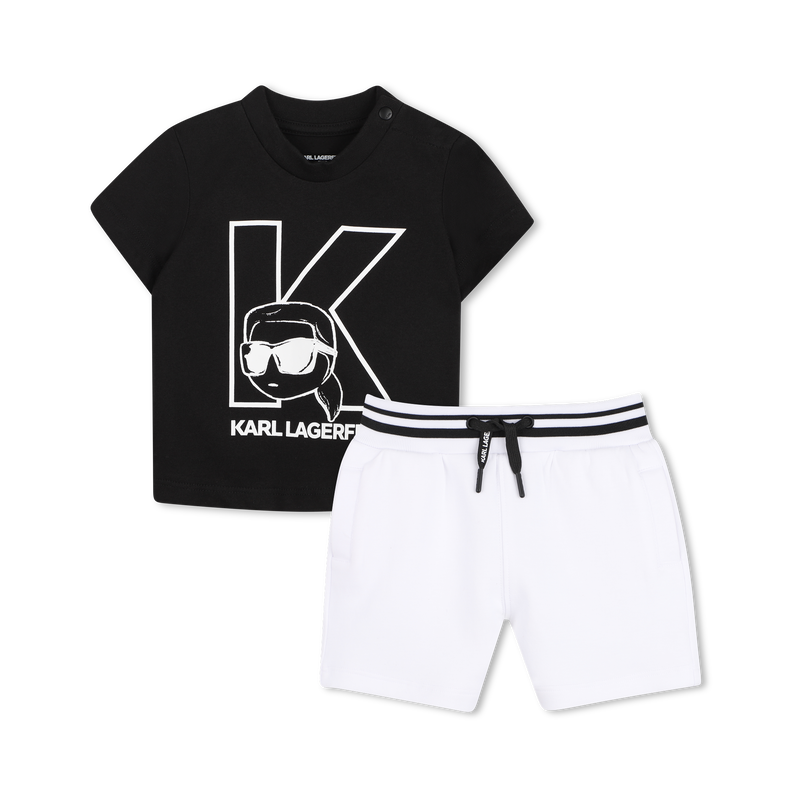 CONJUNTO DE T-SHIRTS E CAL&Ccedil;&Otilde;ES BERMUDAS KARL LAGERFELD KIDS 
                        BOY
