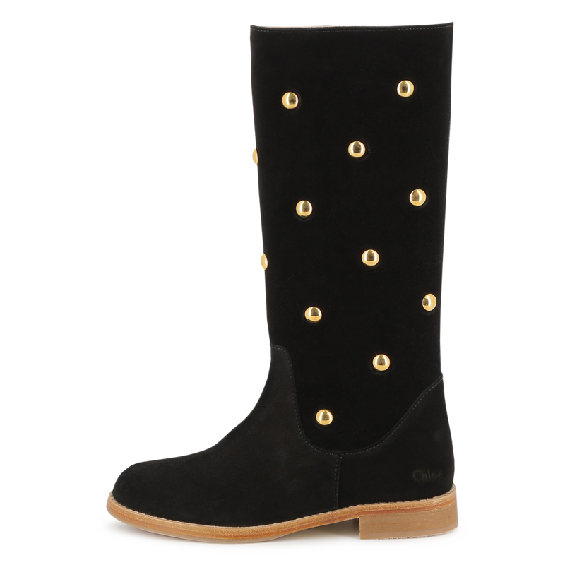Botas de couro de camurça de bezerro CHLOE 
                    GIRL