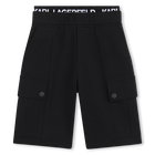 Cal&ccedil;&otilde;es bermudas de cintura el&aacute;stica KARL LAGERFELD KIDS 
                    BOY