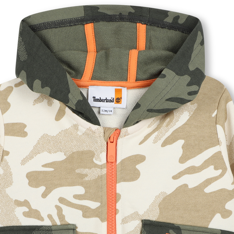 Cardig&atilde; de jogging com capuz TIMBERLAND 
                        BOY