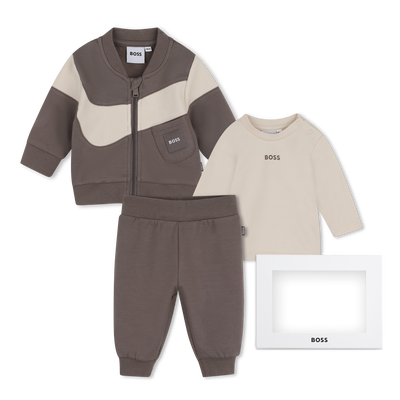 Conjunto de cal&ccedil;a, cardig&atilde; e camiseta BOSS BOY