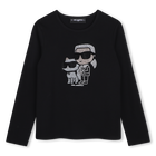 Camiseta de manga longa KARL LAGERFELD KIDS 
                    GIRL