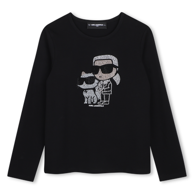 Camiseta de manga longa KARL LAGERFELD KIDS GIRL
