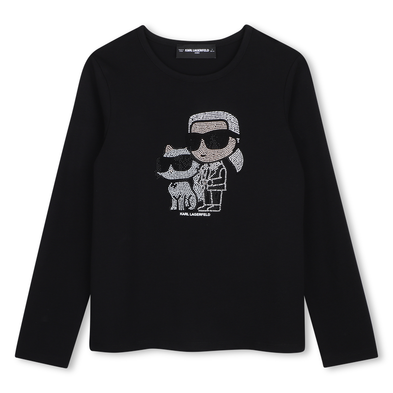 Camiseta de manga longa KARL LAGERFELD KIDS 
                        GIRL