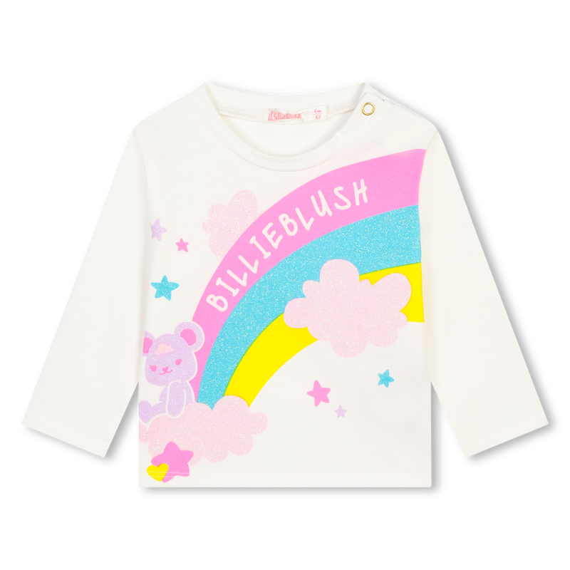 T-shirt algod&atilde;o manga comprida BILLIEBLUSH 
                        GIRL