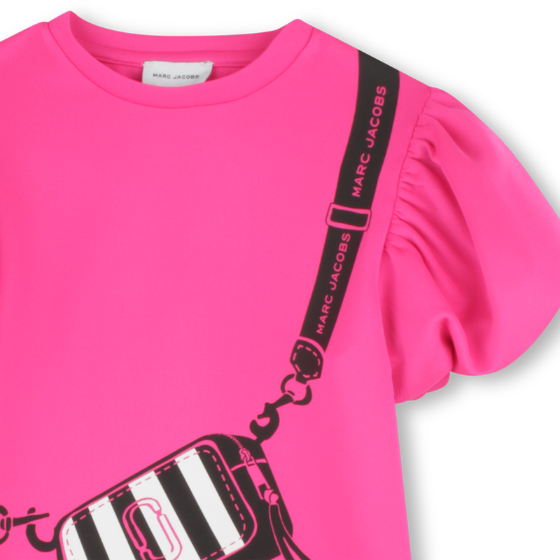 Vestido forrado de manga curta MARC JACOBS 
                        GIRL