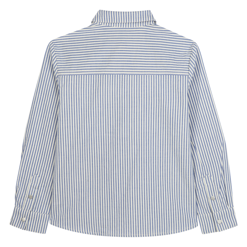 Camisa de algodão às riscas KENZO KIDS 
                    BOY