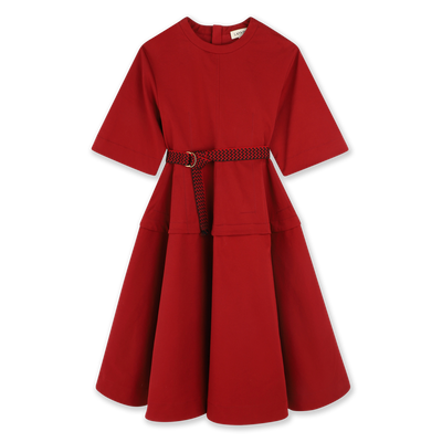 Vestido comprido de algodão LANVIN GIRL