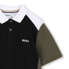 Polo de manga curta BOSS 
                    MENINO