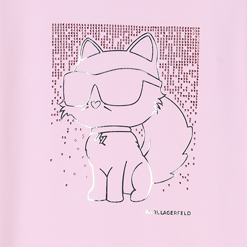 Vestido de manga curta KARL LAGERFELD KIDS 
                        GIRL