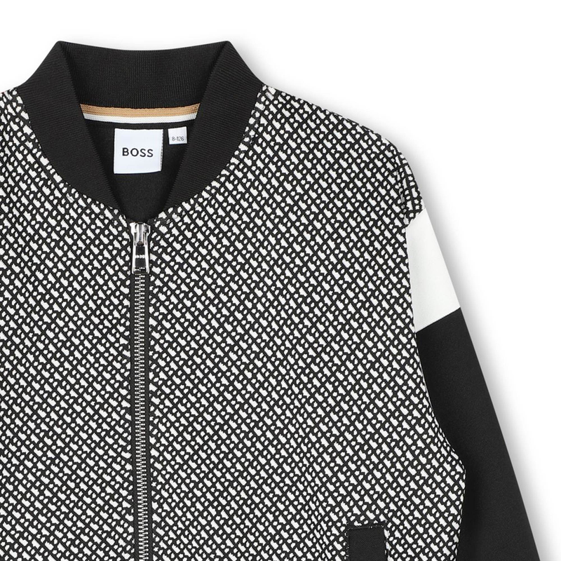 Two-Tone Zip-Up Cardigan BOSS 
                    GIRL